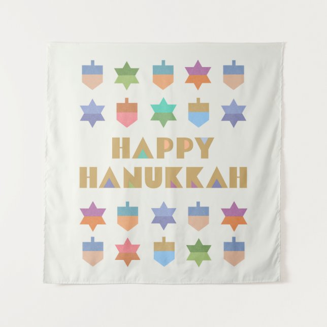 Tapete De Parede Feliz Hanukkah Sonhos e Estrelas (Frente)