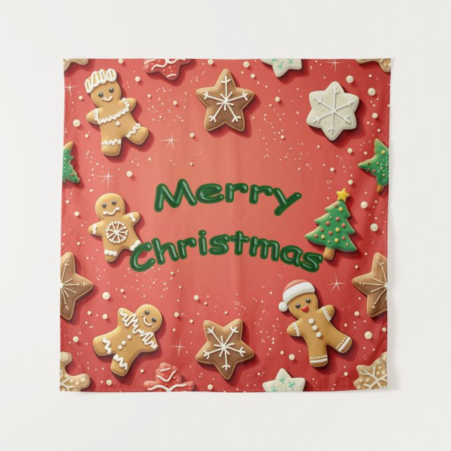 Tapete De Parede Feliz Natal (Frente)