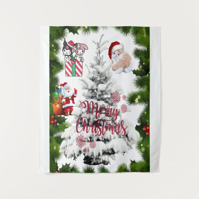 Tapete De Parede Feliz Natal (Frente)