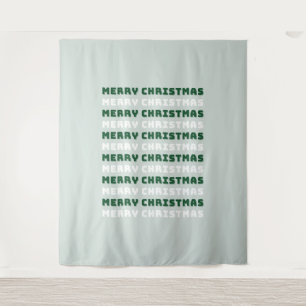 Tapete De Parede Feliz Natal, Arte de Natal Verde, Férias