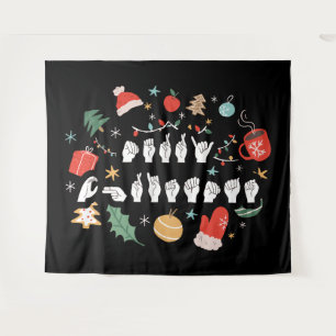 Tapete De Parede Feliz Natal - ASL American Sign Language III