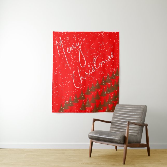 Tapete De Parede Feliz Natal Desenhado à Mão (In Situ)