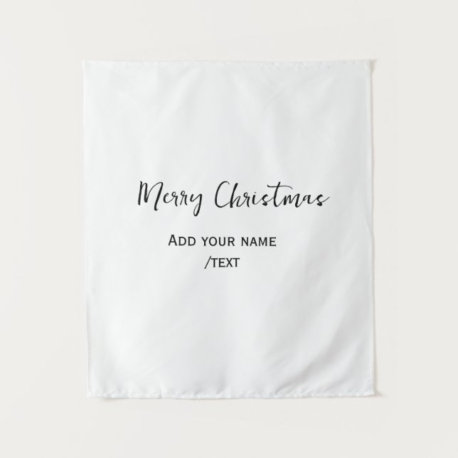 Tapete De Parede Feliz Natal Elegante adiciona texto simples modern (Frente)