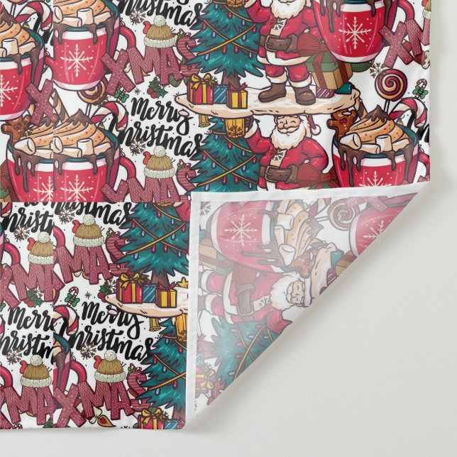 Tapete De Parede Feliz Natal - Férias Festivas (Detalhe)