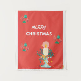 Tapete De Parede Feliz Natal - Vermelho
