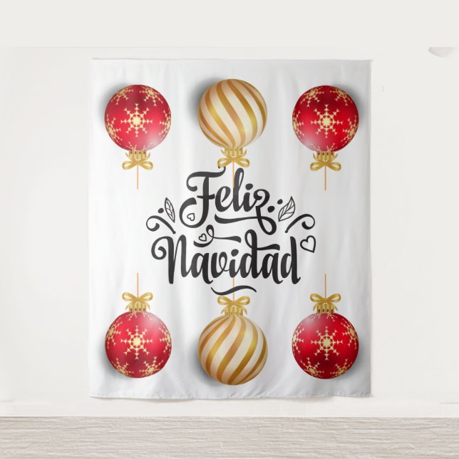 Tapete De Parede Feliz Navidad Bebês de Natal (Frente)