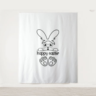 Tapete De Parede Felz pascoa Dia Engraçado Ovos Coelho Engraçado T-