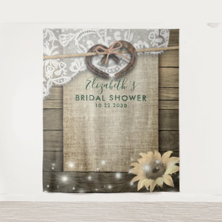 Tapete De Parede Ferradura, Girassol, Chá de panela Foto Booth