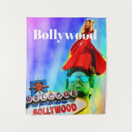 Tapete De Parede Festa Colorida com Tema Bollywood Indiano