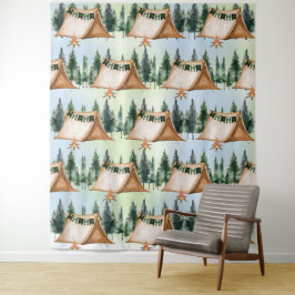 Tapete De Parede Festa de Aniversário ao Ar Livre com Fogueira de A