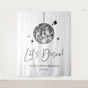 Tapete De Parede Festa de aniversário de Disco de Vamos de Bola Dis