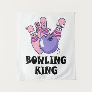 Tapete De Parede Festa de Aniversário Infantil Bowling King