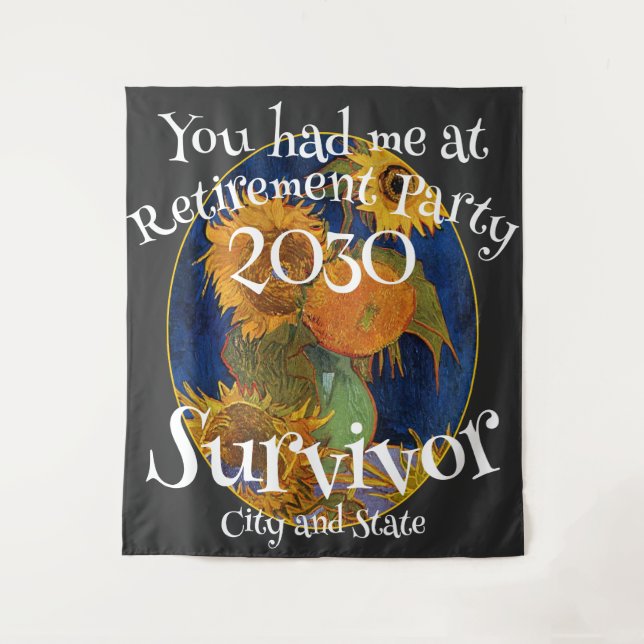 Tapete De Parede Festa de Aposentadoria 2024 2025 2026 2027 2028 20 (Frente)