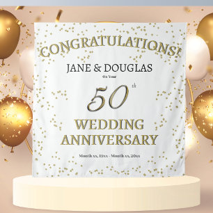 Tapete De Parede Festa de Bodas de Ouro de 50 Anos