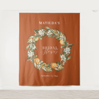 Festa de chás de panela botânicos dos citrinos de 