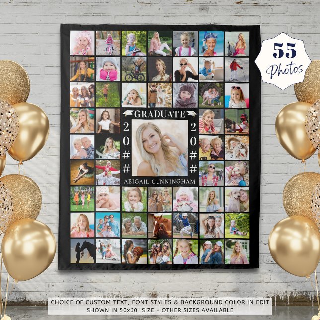 Tapete De Parede Festa de formatura 55 Foto Collage Backdrop Person (Criador carregado)