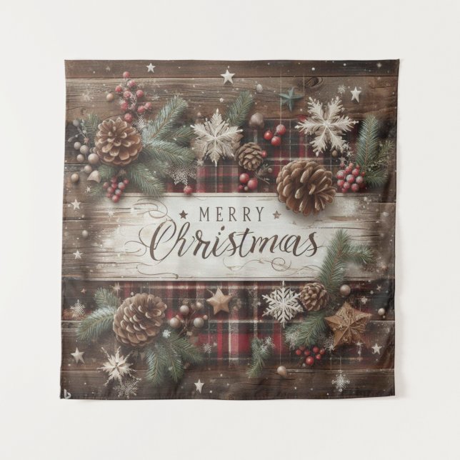 Tapete De Parede Festa de Natal do País (Frente)