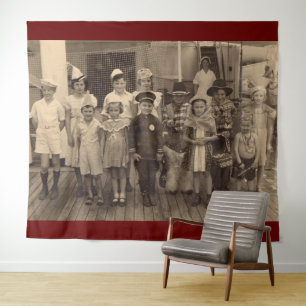 Tapete De Parede Festa de traje de bordo para crianças de 1935