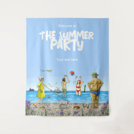 Tapete De Parede Festa de Verão na Praia