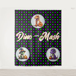 Tapete De Parede Festa Dino-Mash do Dinossaur do Halloween