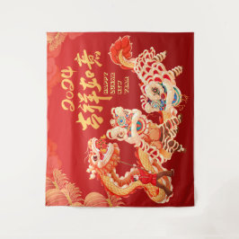 Tapete De Parede Festivo 2024 Dragão Festa Lunar Chinesa no Ano Nov