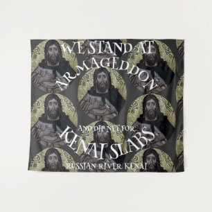 TAPETE DE PAREDE FICAMOS EM ARMAGEDDON E DIP NET SALMON