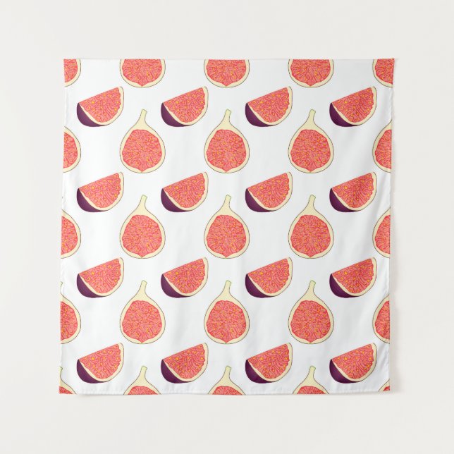 Tapete De Parede Fig roxo sem costura: padrão colorido (Frente)