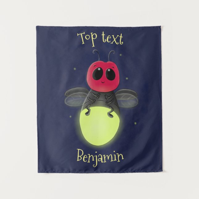 Tapete De Parede Figura de desenho animado com inseto de raio (Frente)