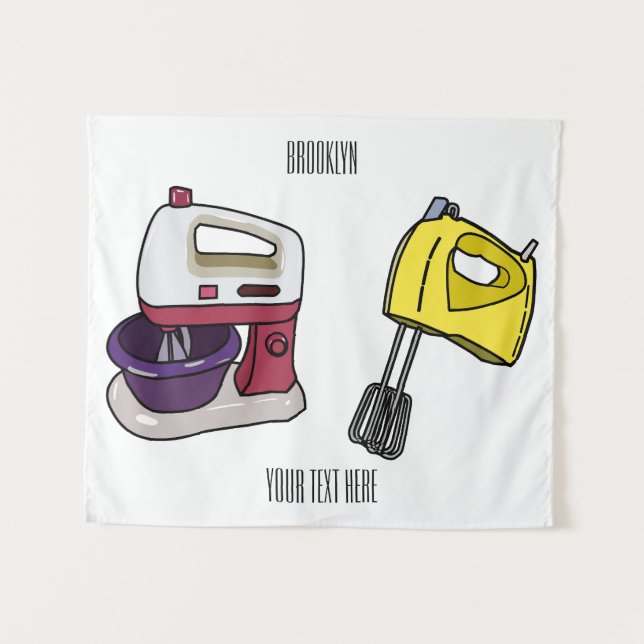 Tapete De Parede Figura de desenho animado do Mixer (Frente (Horizontal))