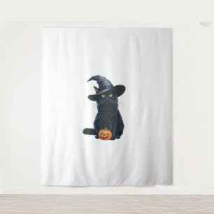 Tapete De Parede Figurino De Abóbora De Gato Negro Para Homens