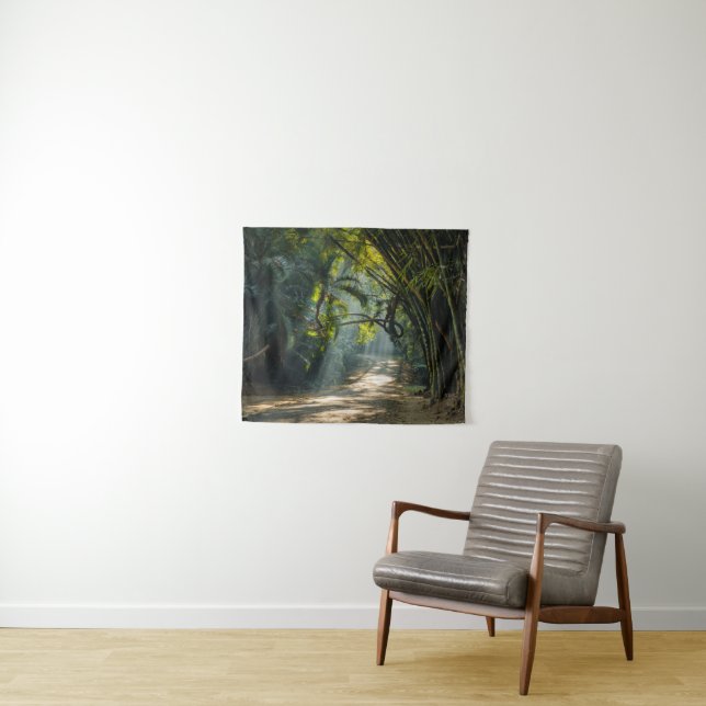 Tapete De Parede Fileiras do bambu (In Situ (Horizontal))