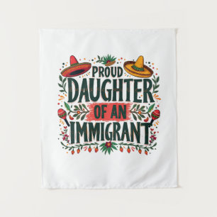 Tapete De Parede Filha orgulhosa de um imigrante mexicano