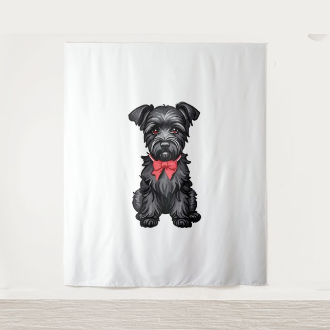 Tapete De Parede Filhote de Miniatura Schnauzer (Frente)