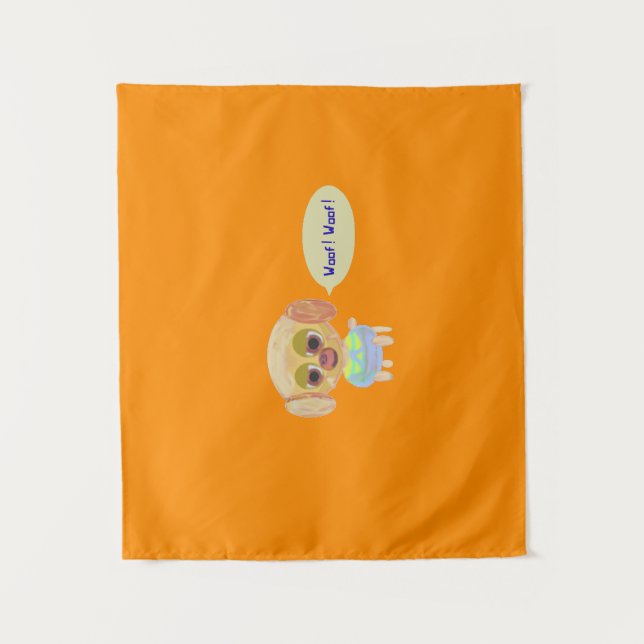 Tapete De Parede Filhote Laranja  (Frente)