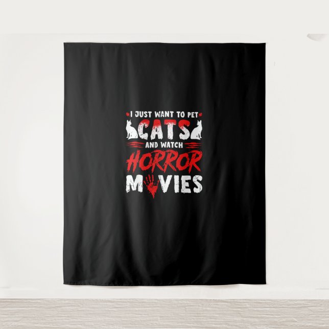 Tapete De Parede Filmes de Gatos e Horror (Frente)
