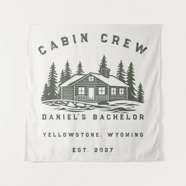Tapete De Parede Fim de Semana de Camping Personalizado Despedida d (Frente)
