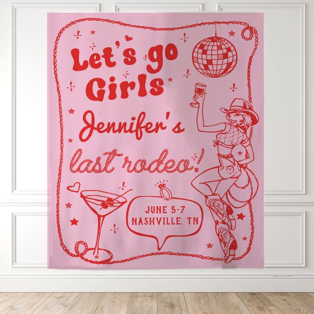 Tapete De Parede Fim de Semana de Despedida de Solteira Cowgirl Dis (Criador carregado)