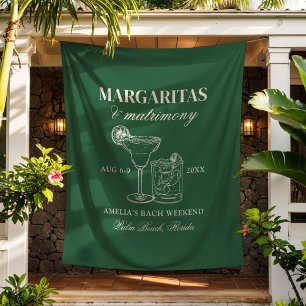 Tapete De Parede Fim de Semana de Despedida de Solteira Margaritas 