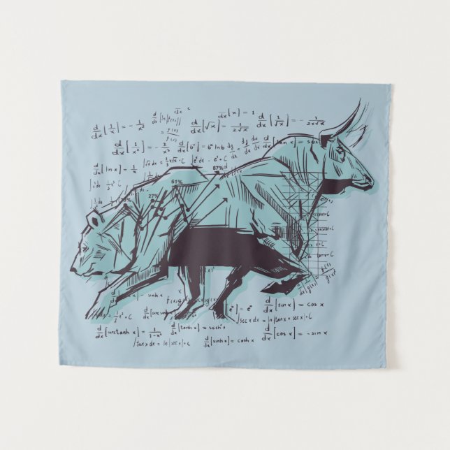 Tapete De Parede Finanças na Análise do Mercado de Ações (Frente (Horizontal))