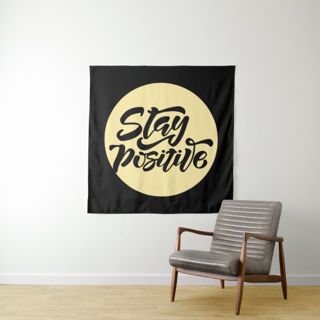 Tapete De Parede Fique Positivo Amarelo (In Situ)