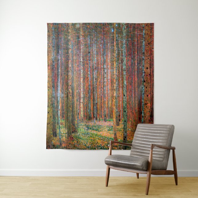 Tapete De Parede Fir Forest | Gustav Klimt | (In Situ)