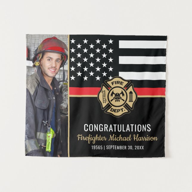 Tapete De Parede Fire Academy Fireman Graduation Firefighter Photo (Frente (Horizontal))