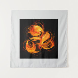 Tapete De Parede Fireball Abstrato Art