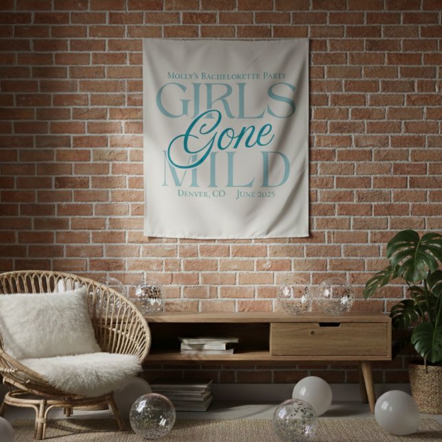 Tapete De Parede Fitas de design personalizado para despedida de so (Not every bachelorette party needs to be wild—and that’s exactly the vibe of Girls Gone Mild!)