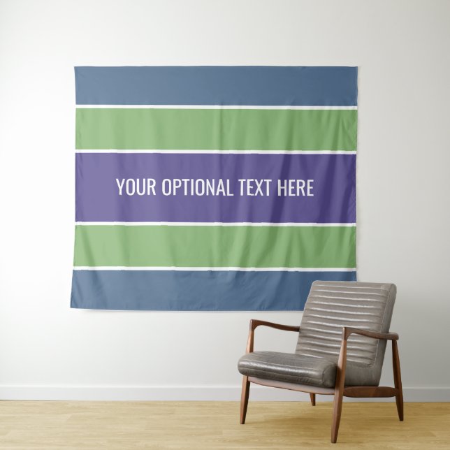 Tapete De Parede Fitas de texto personalizadas com padrão de distri (In Situ (Horizontal))