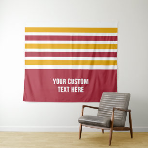 Tapete De Parede Fitas de texto personalizadas com padrão de distri