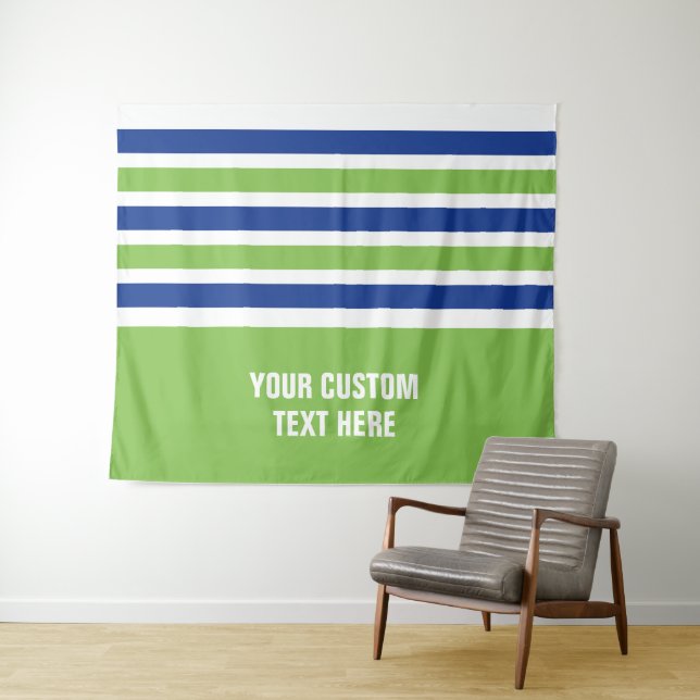 Tapete De Parede Fitas de texto personalizadas com padrão de distri (In Situ (Horizontal))