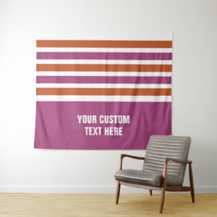 Tapete De Parede Fitas de texto personalizadas com padrão de distri