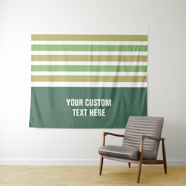 Tapete De Parede Fitas de texto personalizadas com padrão de distri (In Situ (Horizontal))