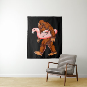 Tapete De Parede Flamingo Bigfoot